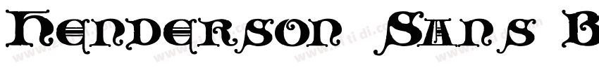 Henderson Sans Bold字体转换